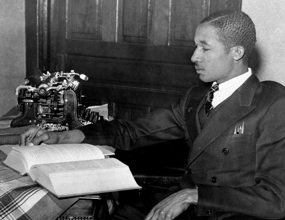 Lloyd Gaines in December 1938, who vanished in 1939 after winning a historic legal fight to attend the University of Missouri’s law school as its first Black student.