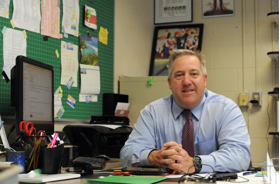 Paul Funk, principal of Dennis-Yarmouth High School, has been named as principal of Duxbury High School.