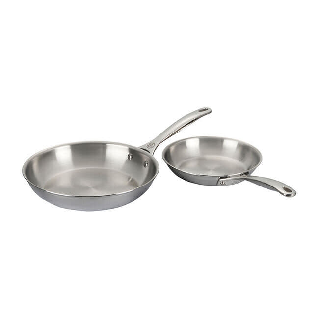 Fry, fry, fry with this set of two fry pans from Le Creuset. You can use them on top of your stove or in the oven. And you know that stainless steel will help them last through lots of dinners. <a href="https://fave.co/37dpDHI" target="_blank" rel="noopener noreferrer">﻿Originally $230, get them now for $132 at Le Creuset</a>.