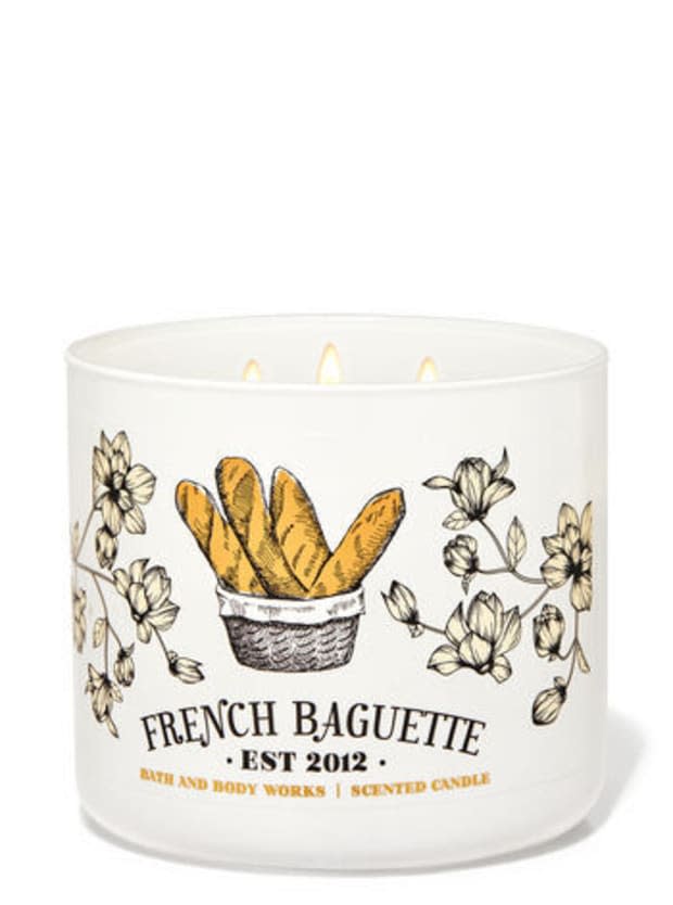 <p>This candle smells like baked bread! Perfect for the holidays!</p><p><strong><a href="https://go.skimresources.com?id=113896X1572730&xs=1&url=https%3A%2F%2Fwww.bathandbodyworks.com%2Fp%2Ffrench-baguette-3-wick-candle-026594369.html%23q%3Dcandle%26lang%3Den_US%26start%3D6&sref=parade.com%2Fshopping%2Fbest-gifts-under-100" rel="noopener" target="_blank" data-ylk="slk:French Baguette Candle, $27.50 at Bath & Body Works;elm:context_link;itc:0;sec:content-canvas" class="link ">French Baguette Candle, $27.50 at Bath & Body Works</a></strong></p><p>Bath & Body Works</p>