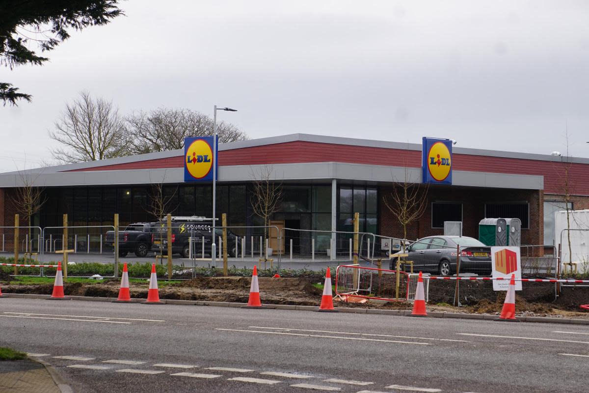 Lidl being built in West Parley last year <i>(Image: Daily Echo)</i>