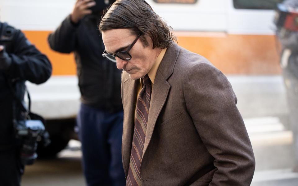 Joaquin Phoenix filming Joker: Folie a Deux in New York - GC Images