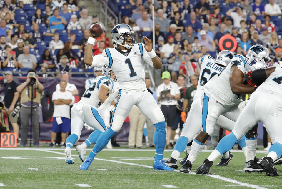Carolina coach Ron Rivera said he has "no doubt" Cam Newton will be ready for Week 1. (Getty Images)