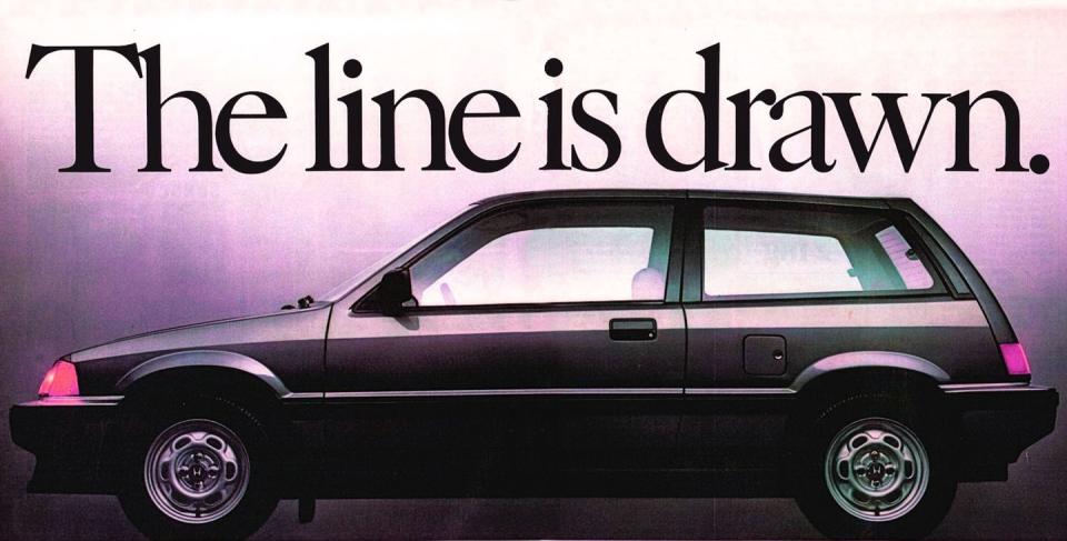 1984 honda civic magazine advertisement