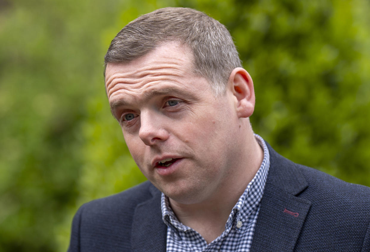 Scottish Conservative leader Douglas Ross said the ‘heartbreaking increase’ in deaths showed that the SNP’s approach ‘simply is not working’ (Jane Barlow/PA)