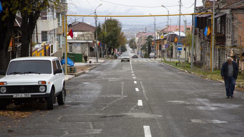 <div class="inline-image__caption"><p>The streets of Stepanakert are empty. Most of the population has already fled.</p></div> <div class="inline-image__credit">Emil Filtenborg</div>