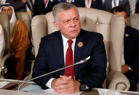 Jordan's King Abdullah II attends the 30th Arab Summit in Tunis, Tunisia March 31, 2019. REUTERS/Zoubeir Souissi