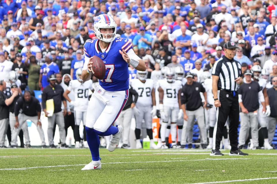 Buffalo Bills quarterback Josh Allen (17). Mandatory Credit: Gregory Fisher-USA TODAY Sports