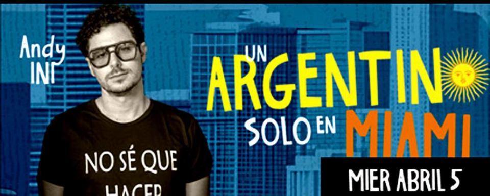 Comedia “Un argentino solo en Miami” en el Teatro Trail.