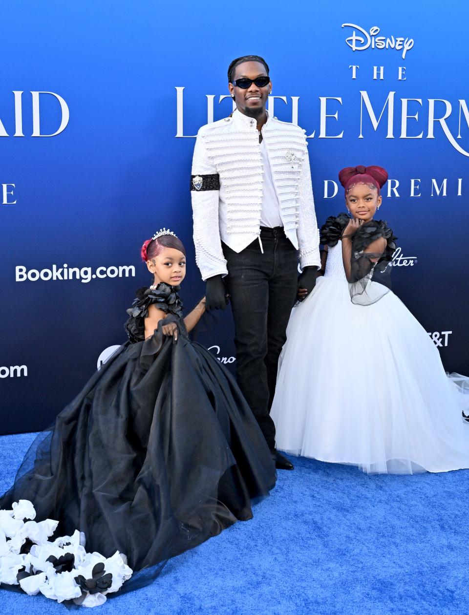 Kulture Kiari Cephus, Offset, and Kalea Marie Cephus attend the World Premiere of Disney's "The Little Mermaid" on May 08, 2023 in Hollywood, California.