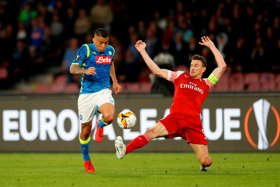 Europa League - Quarter Final Second Leg - Napoli v Arsenal