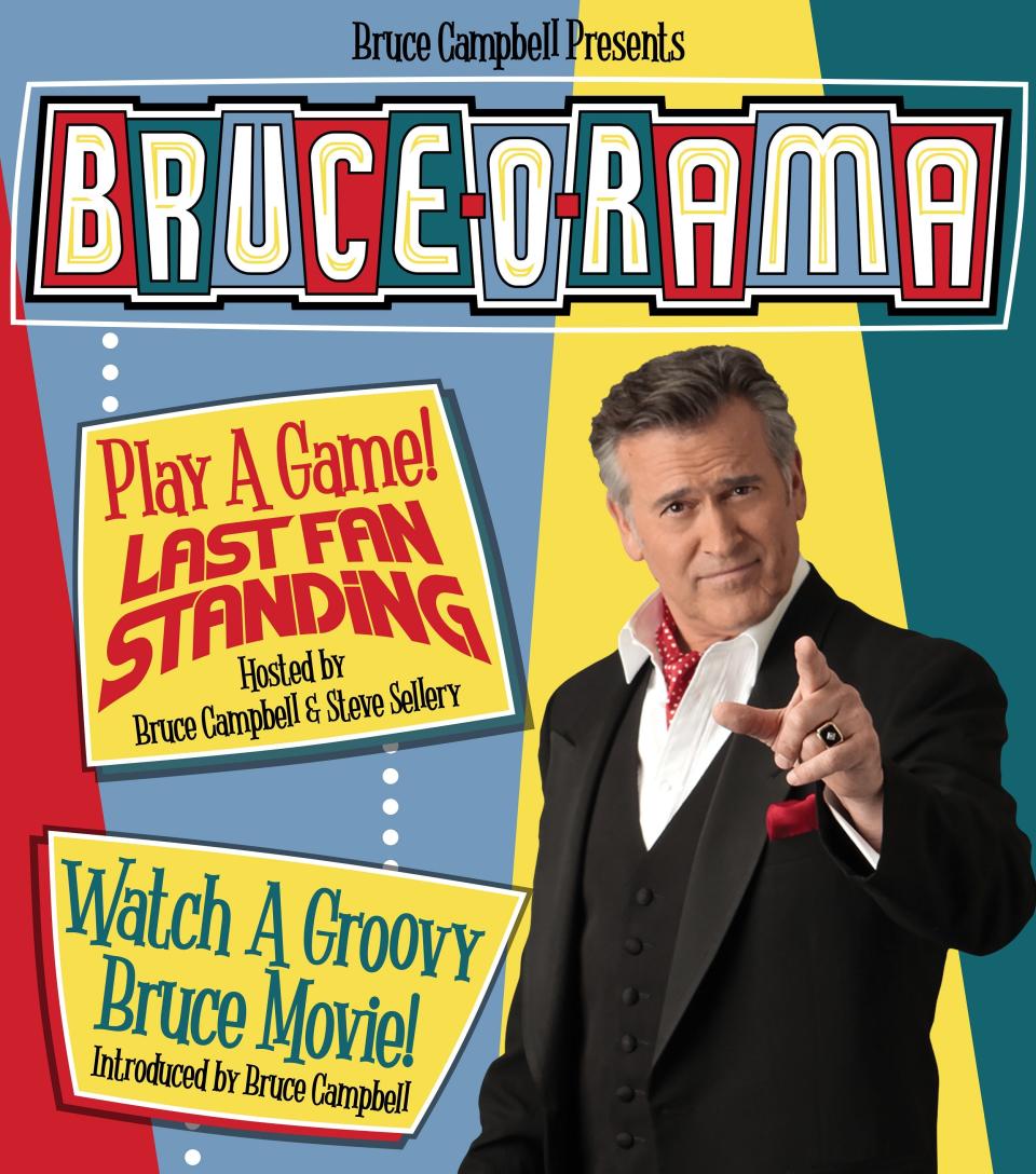 Horror and cult-film star Bruce Campbell is coming to Oklahoma City on April 29 with his 22-city, game show-theme "Bruce-O-Rama" tour.