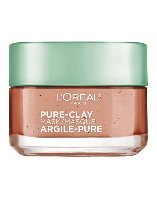 7) L'Oréal Paris Skincare Pure-Clay Exfoliate & Refining Face Mask