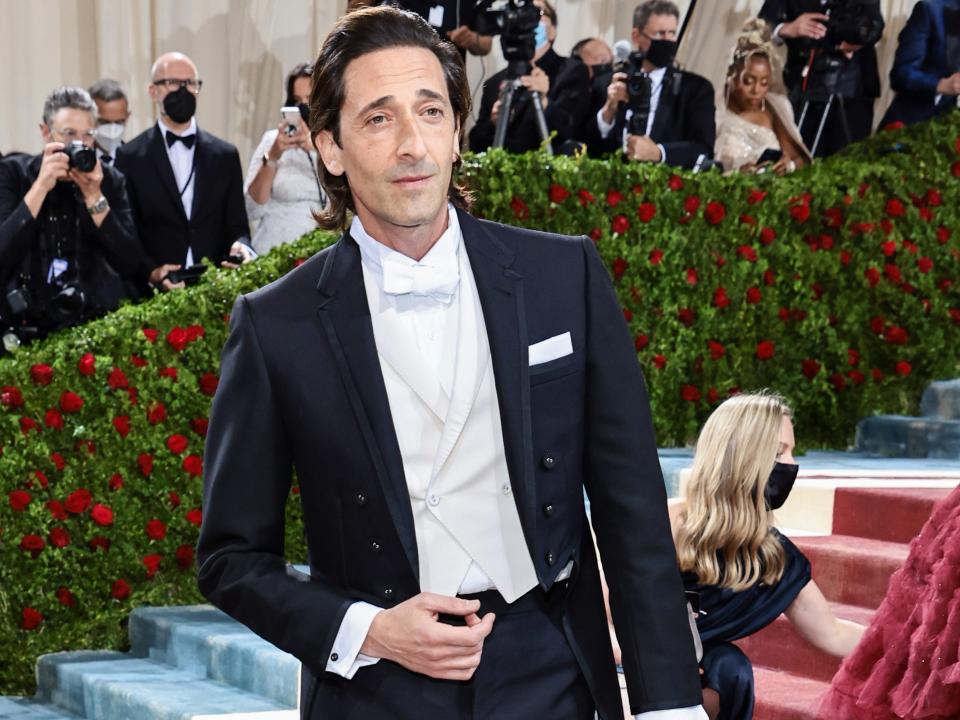 Adrien Brody attends the 2022 Met Gala.