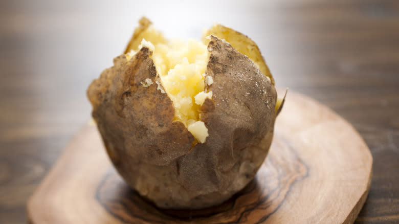 Baked potato with butter