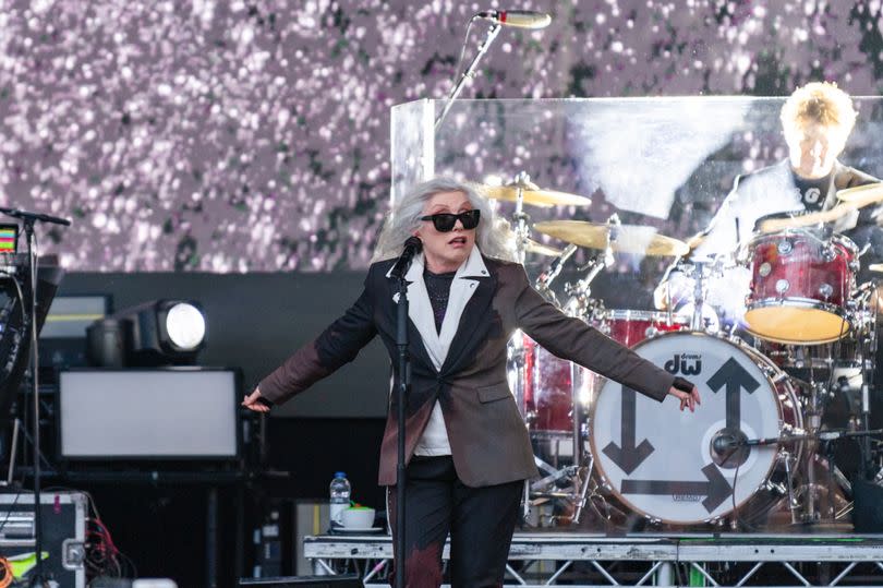 Debbie Harry performing for fans as Blondie kicked off the summer series at Halifax Piece Hall