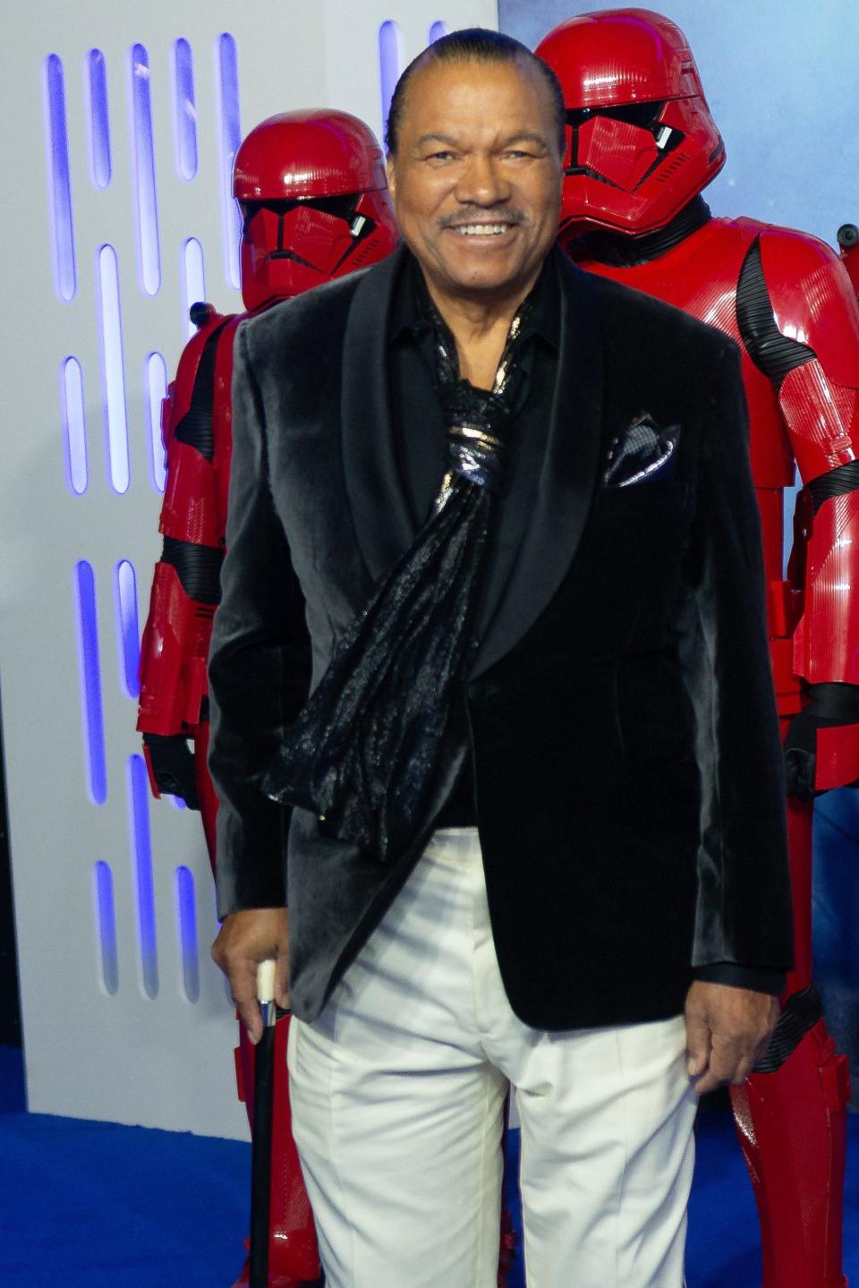 Billy Dee Williams at the European Premiere of Star Wars The Rise of Skywalker, Leicester Square, London, UK