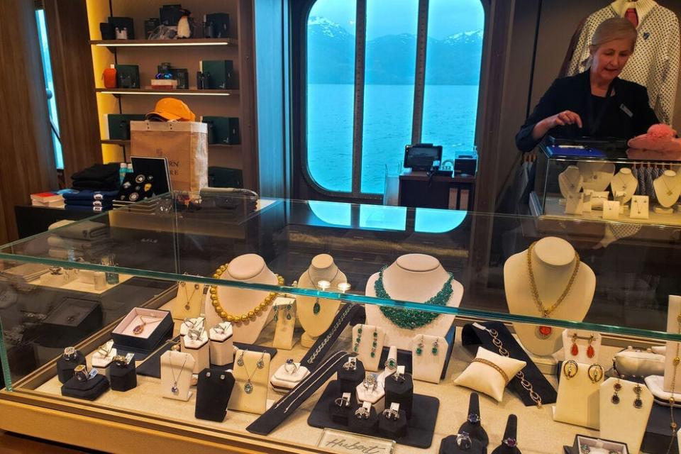 The Seabourn Venture offers plenty of shopping on the ship