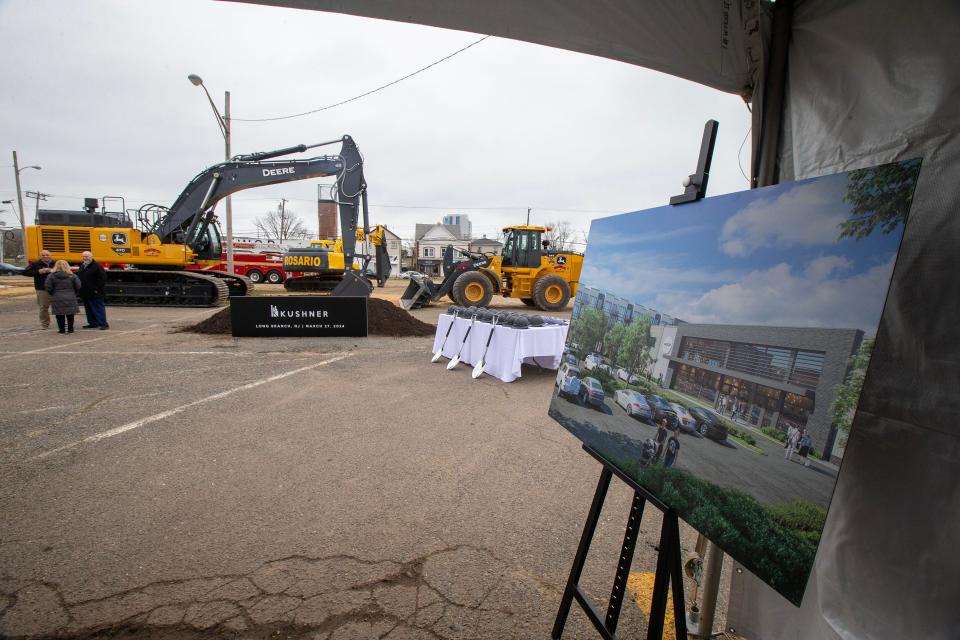 Kushner Cos.’ lower Broadway groundbreaking event in Long Branch, NJ Wednesday, March 27, 2024.