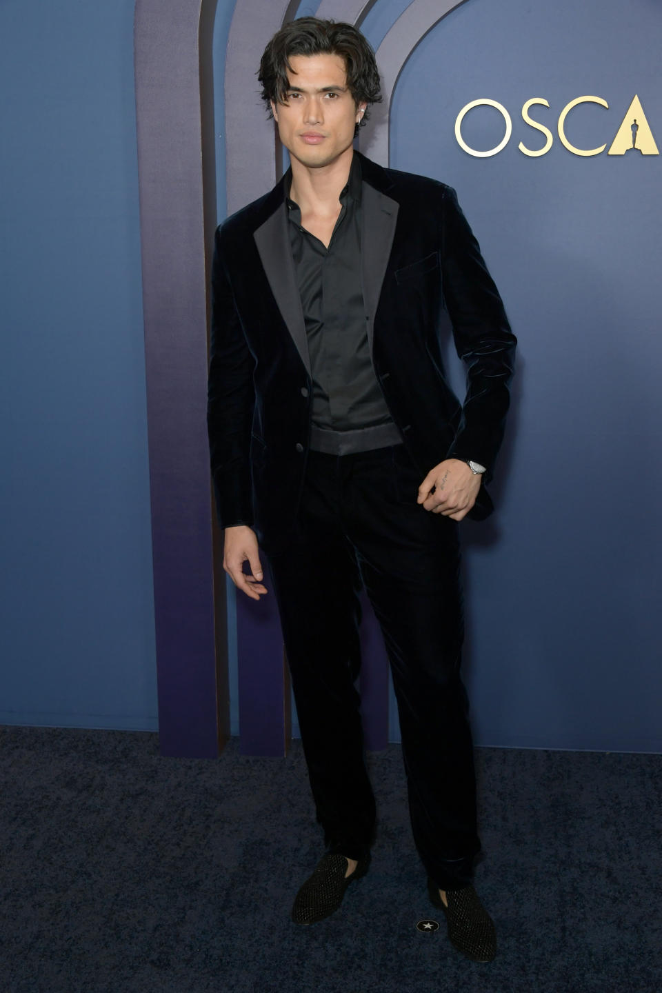 "May December" star Charles Melton at the Governors Awards. (Image via Getty Images)