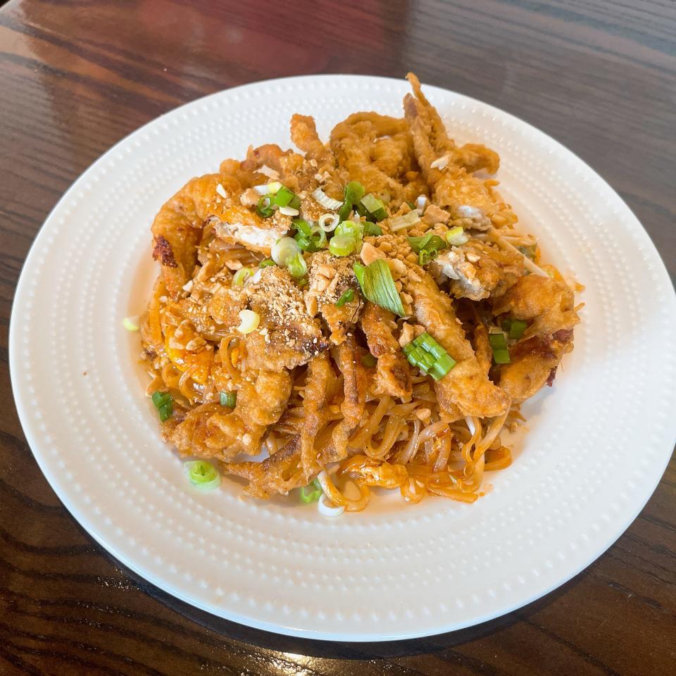 Thesen Asian Noodle Bar's soft shell crab Pad Thai.