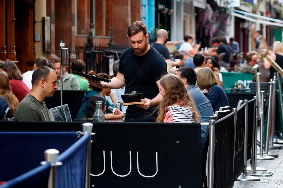 The UK economy relies on people eating out