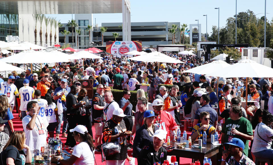 Guests attend the Players Tailgate (Jesse Grant / Getty Images)