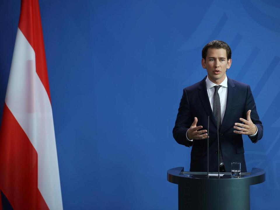 Austria’s new government is a combustible alliance of centre right and hard right under a charismatic leader, Sebastian Kurz (Getty)