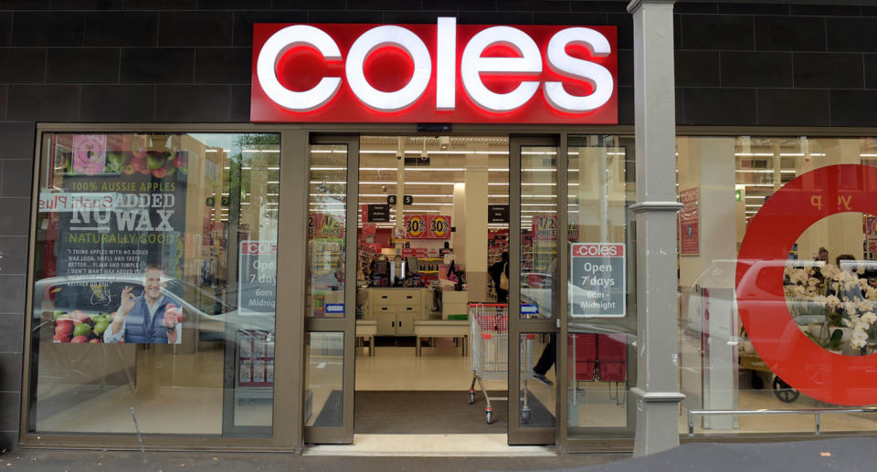 A Coles store is pictured in a file image. The supermarket will stop delivering traditional catalogues.