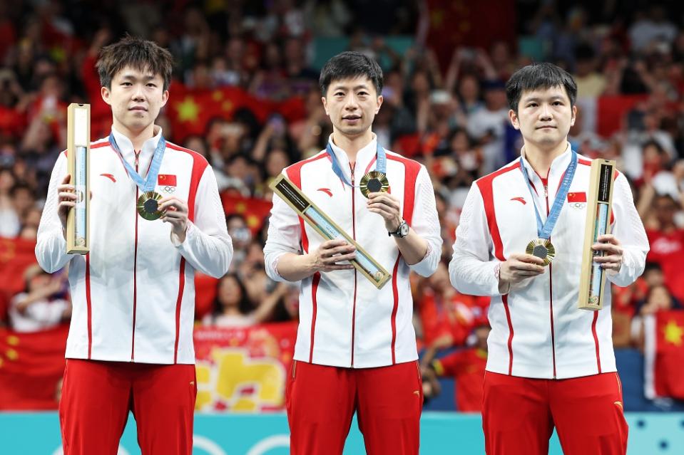 中國男乒連續5屆奧運男團摘金。（圖：Getty Images）