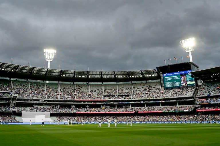 Rain hampered the 2nd Test between Australia and Pakistan at the Melbourne Cricket Ground (William WEST)