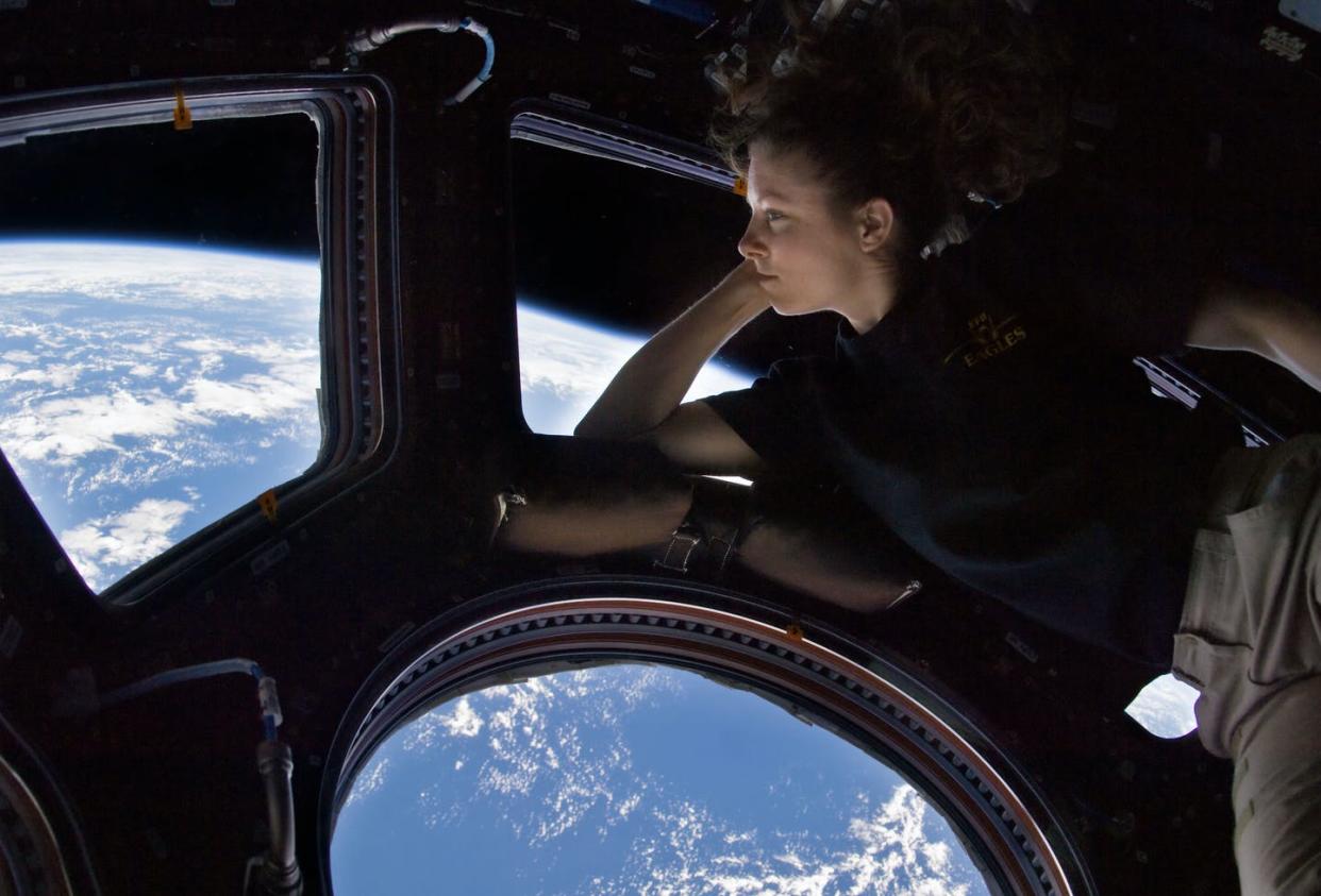 <span class="caption">Astronaut Tracy Caldwell Dyson on the International Space Station with a view many more are likely to see soon. </span> <span class="attribution"><a class="link " href="https://commons.wikimedia.org/wiki/File:Tracy_Caldwell_Dyson_in_Cupola_ISS.jpg#/media/File:Tracy_Caldwell_Dyson_in_Cupola_ISS.jpg" rel="nofollow noopener" target="_blank" data-ylk="slk:NASA/Tracy Caldwell Dyson/WIkimediaCommons;elm:context_link;itc:0;sec:content-canvas">NASA/Tracy Caldwell Dyson/WIkimediaCommons</a></span>