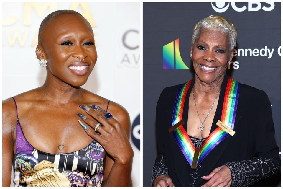 Cynthia Erivo and Dionne Warwick (Getty)