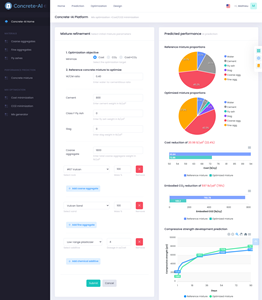 Leveraging artificial intelligence (AI) and machine learning (ML), Concrete-AI’s platform designs and proportions the optimal amount of concrete for any construction application, reducing costs and embodied carbon.