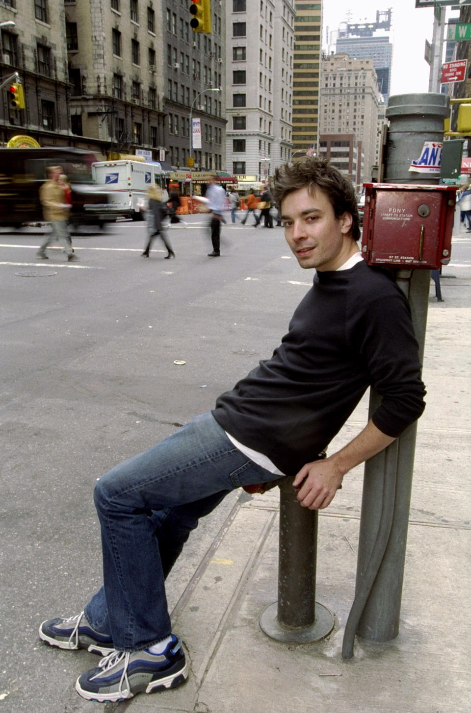 Comedian and Saturday Night Live cast member Jimmy Fallon. H