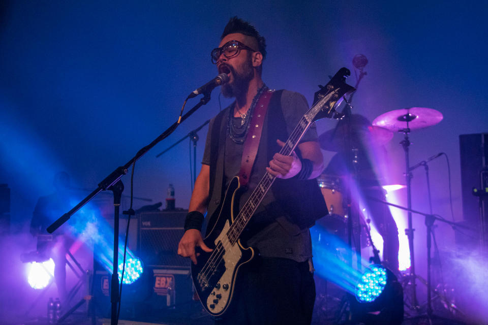 Taka Hirose, bassist and long-time member of Feeder. (PHOTO: Dhany Osman / Yahoo News Singapore)