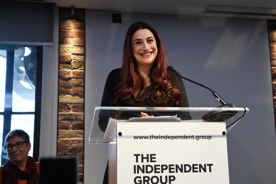 Luciana Berger resigning from the party on Monday (Getty Images)