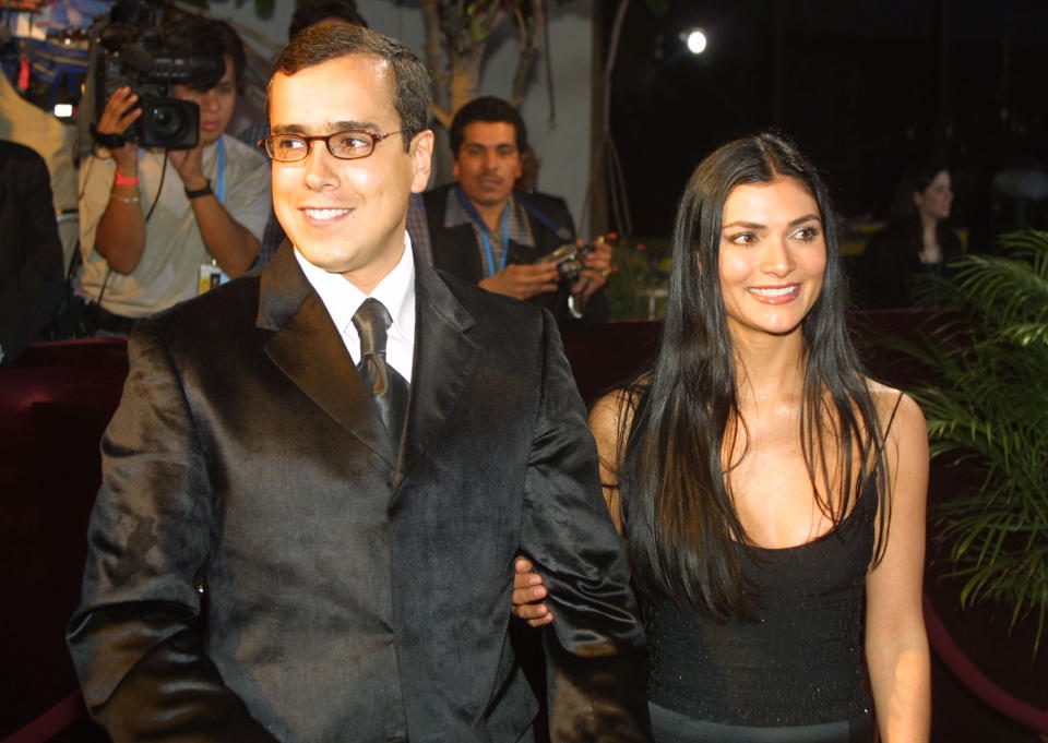 Ana María Orozco y Jorge Enrique Abello en los premios 