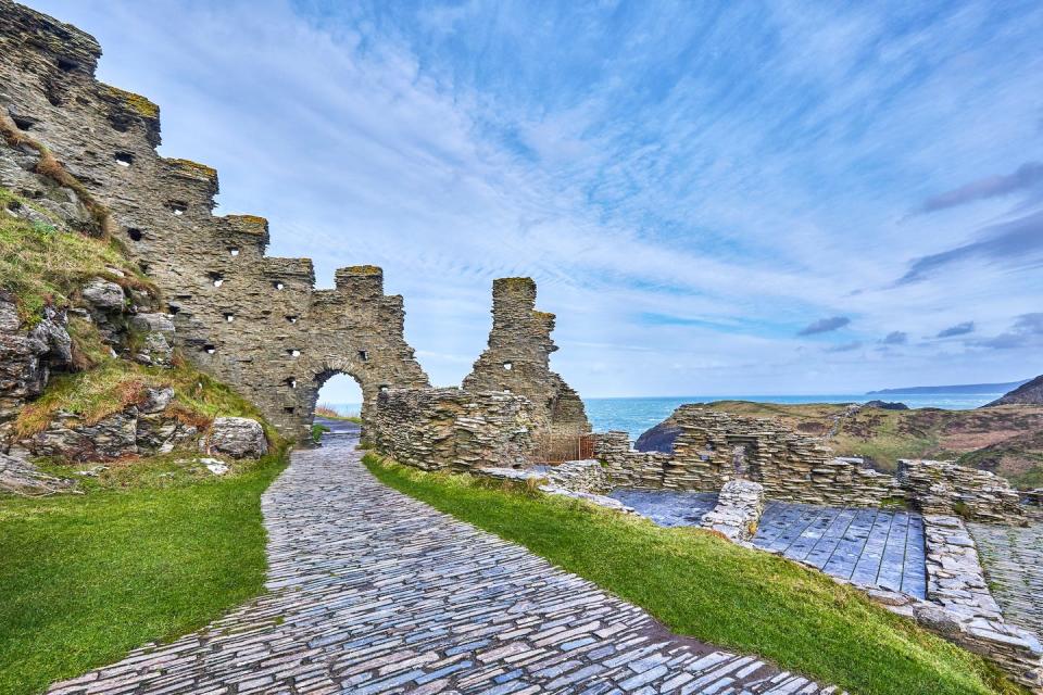 7) Tintagel castle