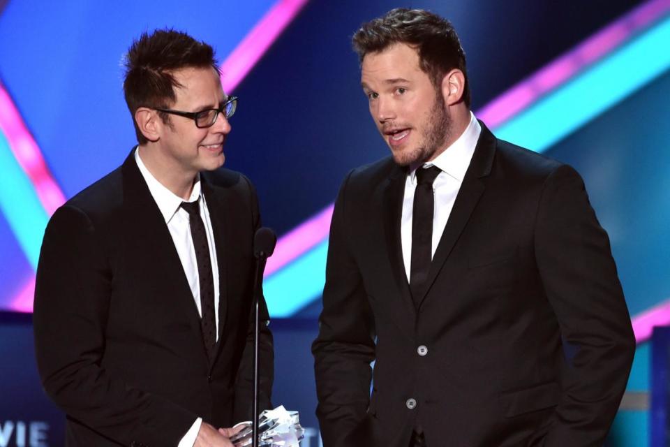 Backing: Chris Pratt has called for James Gunn to be reinstated by Disney (Kevin Winter/Getty Images)