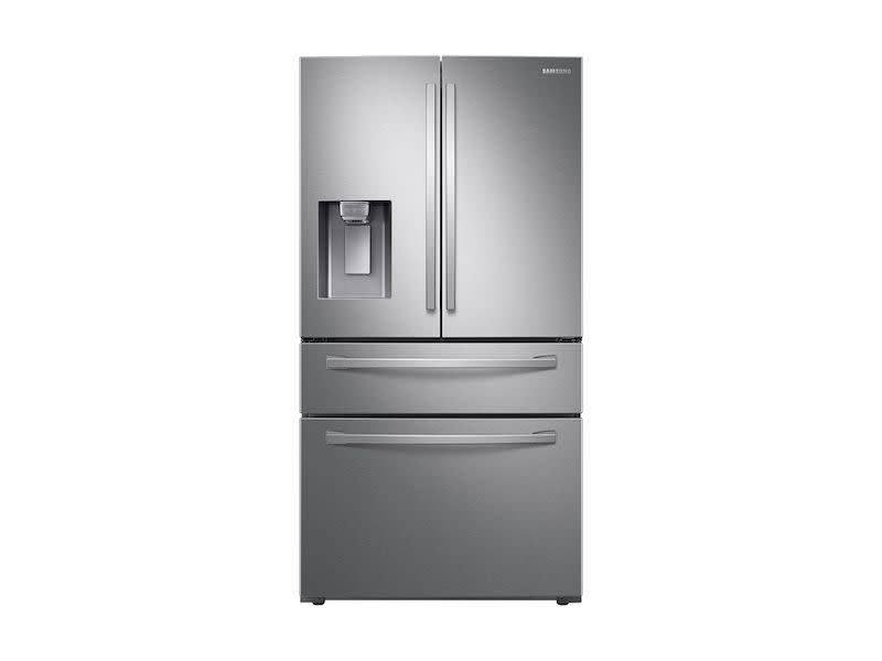 <p><a href="https://go.redirectingat.com?id=74968X1596630&url=https%3A%2F%2Fwww.samsung.com%2Fus%2Fhome-appliances%2Frefrigerators%2F4-door-french-door%2F28-cu--ft--4-door-french-door-refrigerator-in-fingerprint-resistant-stainless-steel-rf28r7201sr-aa&sref=https%3A%2F%2F" rel="nofollow noopener" target="_blank" data-ylk="slk:Shop Now;elm:context_link;itc:0;sec:content-canvas" class="link ">Shop Now</a></p><p>4-Door French Door Refrigerator</p><p>samsung.com</p><p>$1499.00</p>