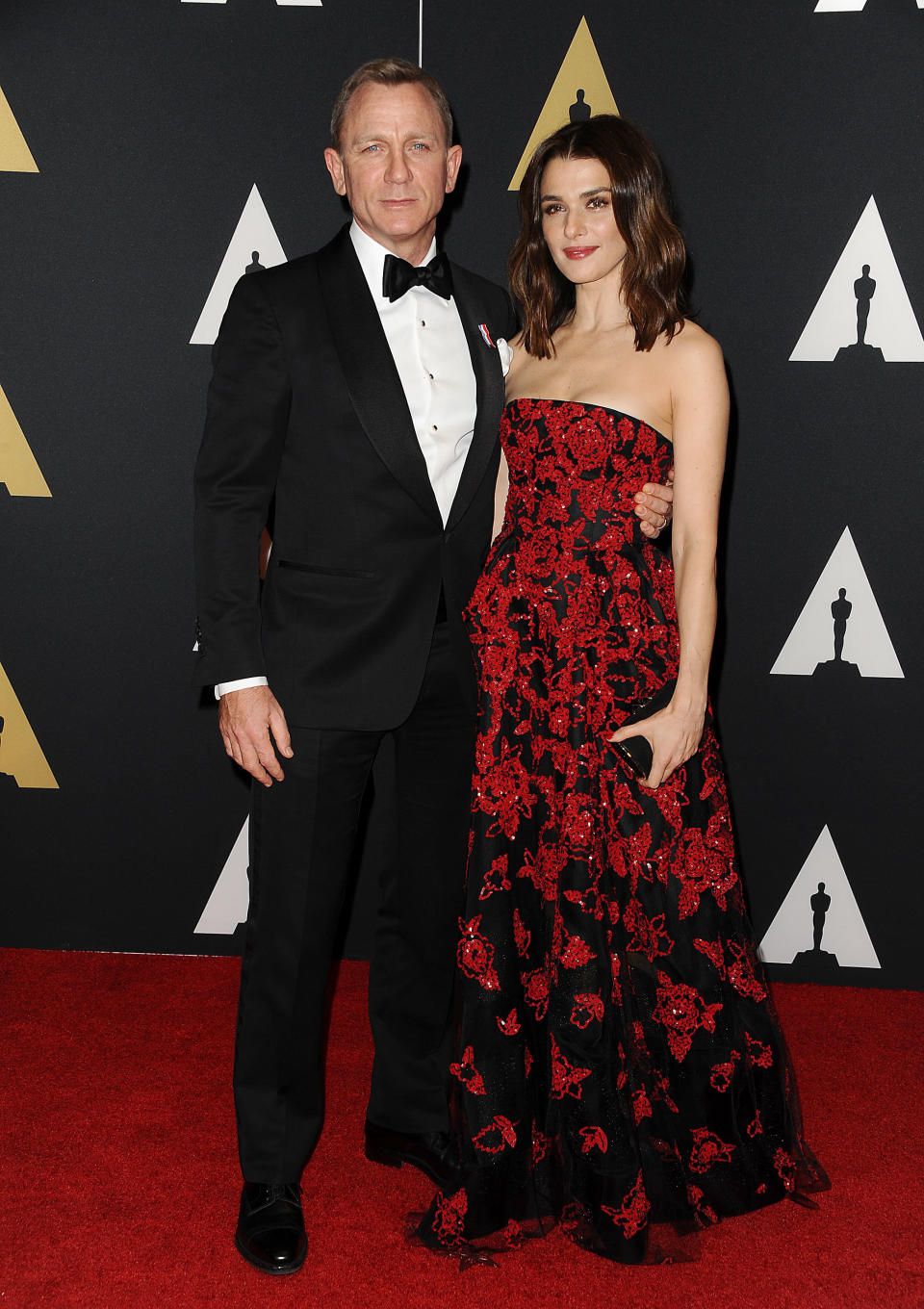 &nbsp;Daniel Craig and actress Rachel Weisz attend the 7th annual Governors Awards. (Photo: Jason LaVeris via Getty Images)