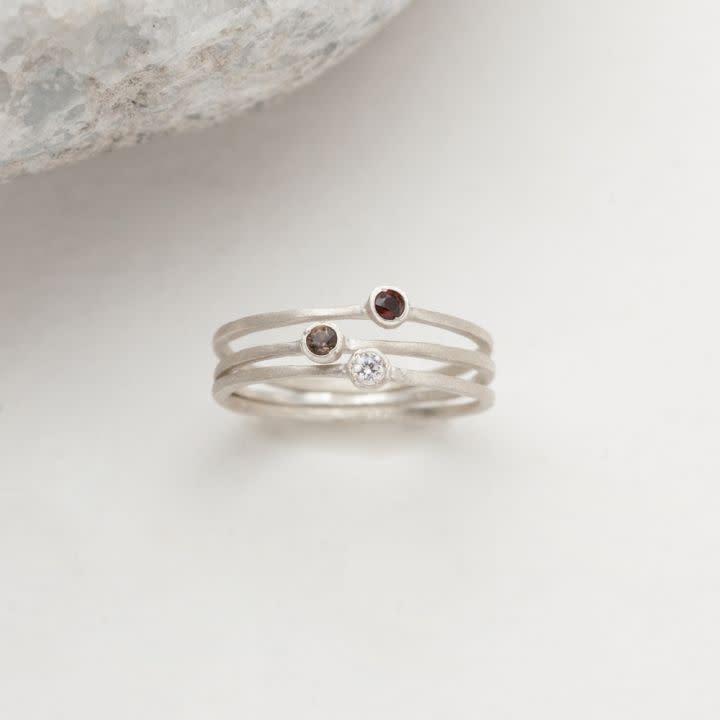 Birthstone Ring Trio