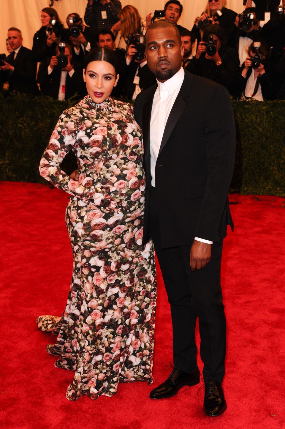Kim Kardashian and Kanye West, worst dressed met gala celebrities list, Costume Institute Gala Benefit celebrating the Punk: Chaos To Couture exhibition, Metropolitan Museum of Art, New York, America - 06 May 2013