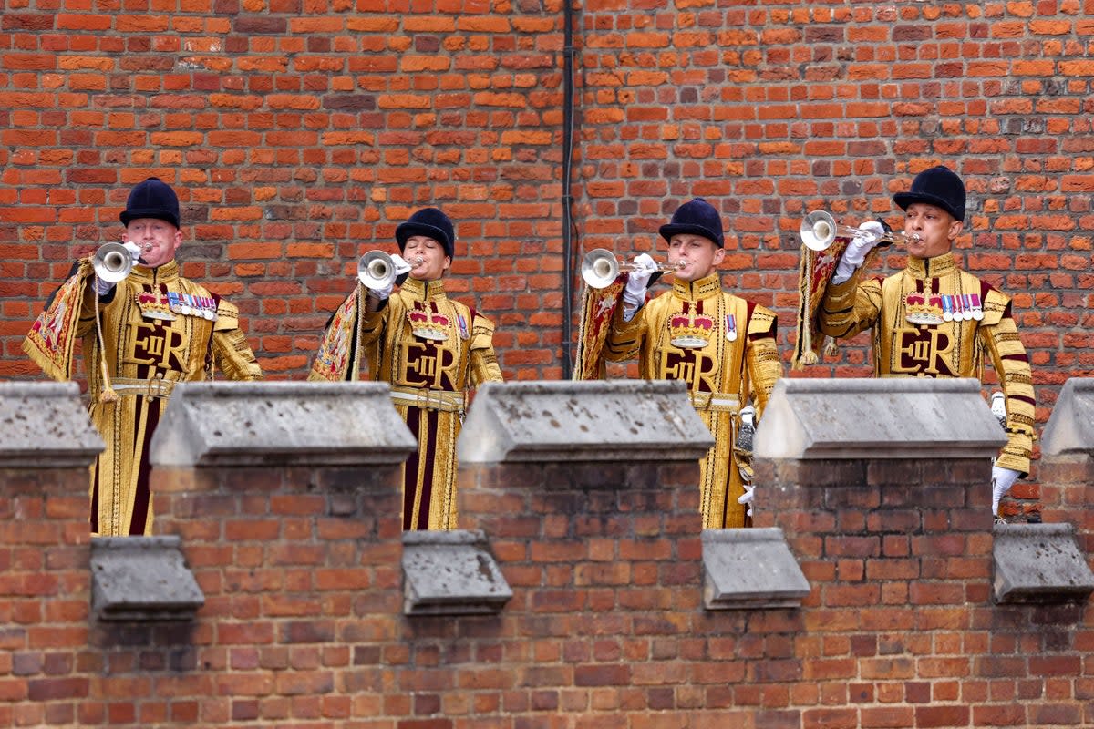 State Trumpeters from the Band of the Household Cavalry (Richard Heathcote/PA) (PA Wire)