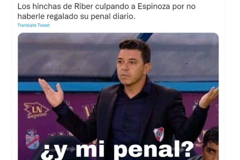 Los usuarios de las redes sociales compartieron algunos memes del partido de River vs. Tigre