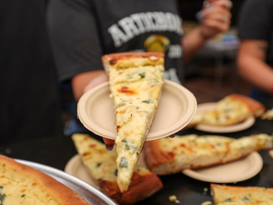 Artichoke Pizza was a memorable meal.