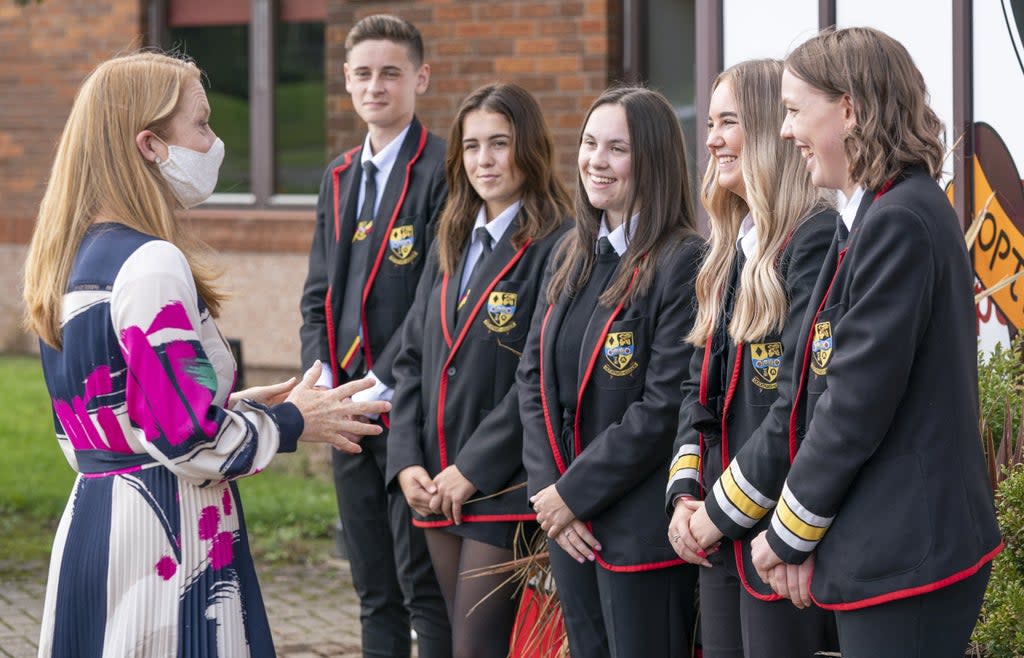 Scottish Education Secretary Shirley-Anne Somerville (left) said councils have told her that the ventilation situation in schools is ‘adequate’ (Jane Barlow/PA) (PA Wire)