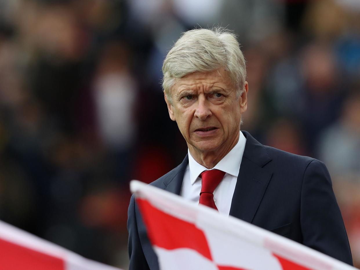 Arsene Wenger blamed both Arsenal's attack and defence for the Stoke defeat: Getty