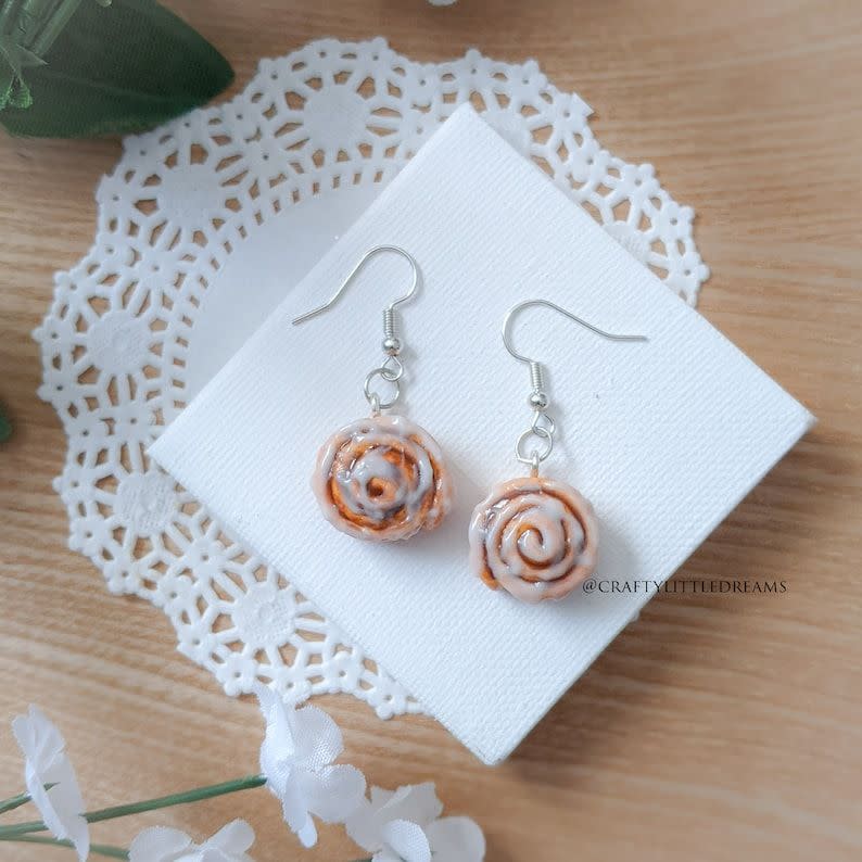 Cinnamon Roll Earrings